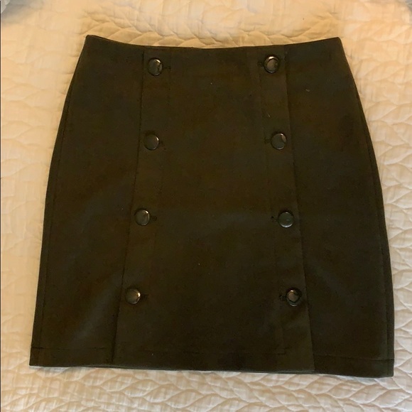 LOFT faux suede skirt, size 0 - Picture 1 of 3